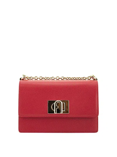 Furla Mini Chain Strap Crossbody Bag In Red