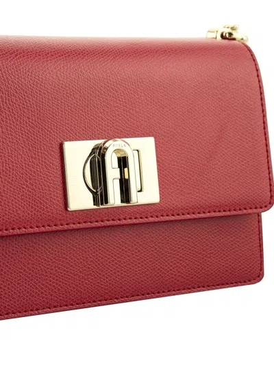 Furla Mini Chain Strap Crossbody Bag In Red