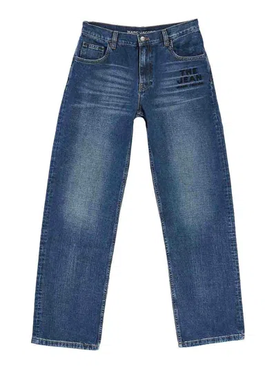 Marc Jacobs Belt Loops Faded Effect Five-pocket Style Trousers In Blue