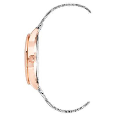 Juicy Couture Silver Stainless Steel Women's Watch In Silver