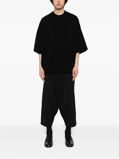 Devoa Cotton T-shirt In Black