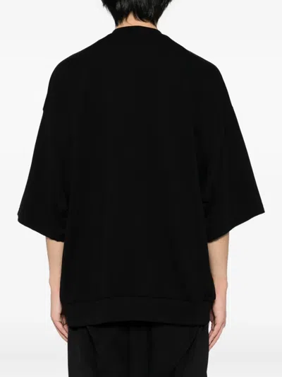 Devoa Cotton T-shirt In Black