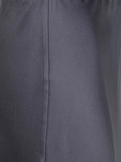 Antonelli Satin Midi Skirt In Gray