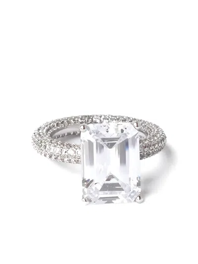 Izabel Display Mega Ring Mit Smaragdschliff In Gray
