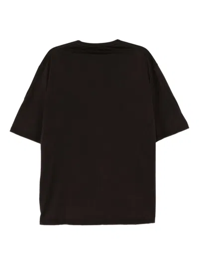 Devoa Cotton T-shirt In Brown