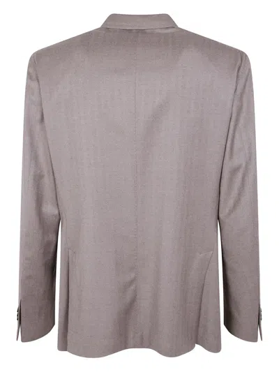 Boglioli Double-breasted Jacket In Gray