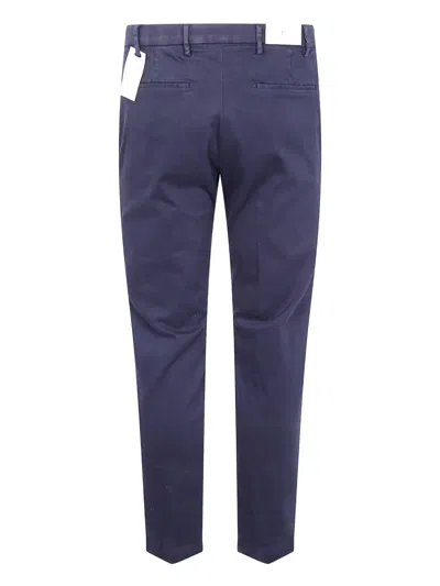 Michael Coal Button-fly Cotton Trousers In Blue