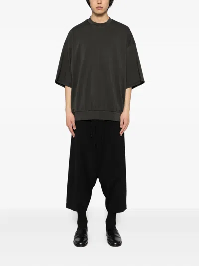 Devoa Cotton T-shirt In Black