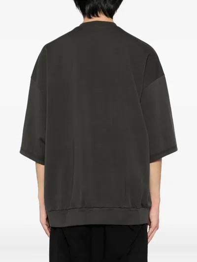 Devoa Cotton T-shirt In Black