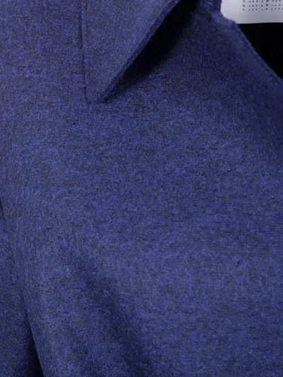 Harris Wharf London Women Puff Sleeves Coat Pressed Wool In Blue