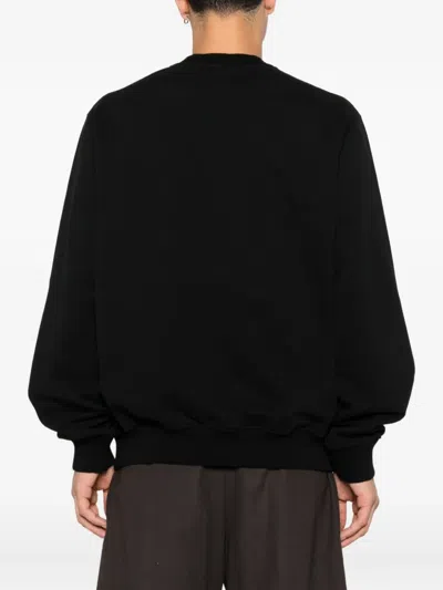 Casablanca Graphic Print Crew Neck Sweater In Black