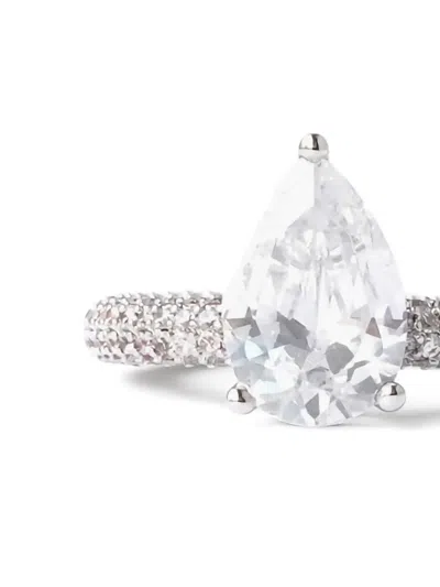 Izabel Display Mega Drop Ring Mit Pavé In Gold