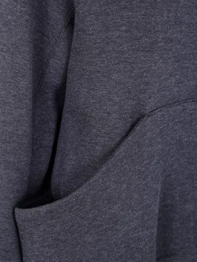 Sacai Stone Island Musk Cotton Blend Shirt In Gray