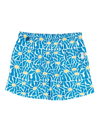 Peninsula Swimwear Badeshorts Mit Blumen-print In Blue