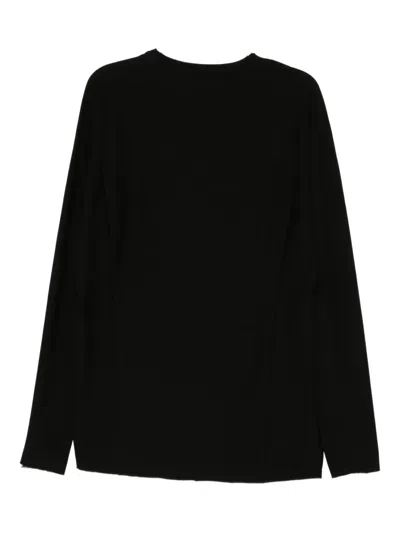 Devoa Cotton T-shirt In Black
