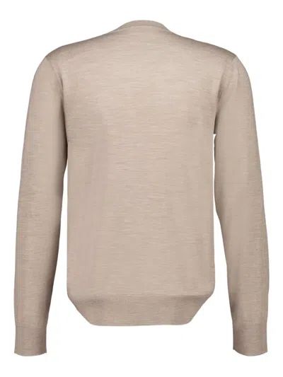 Ferragamo Men Pocket-detail Sweater In Brown