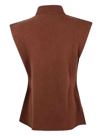 Sofie D'hoore May Knitted Top In Brown