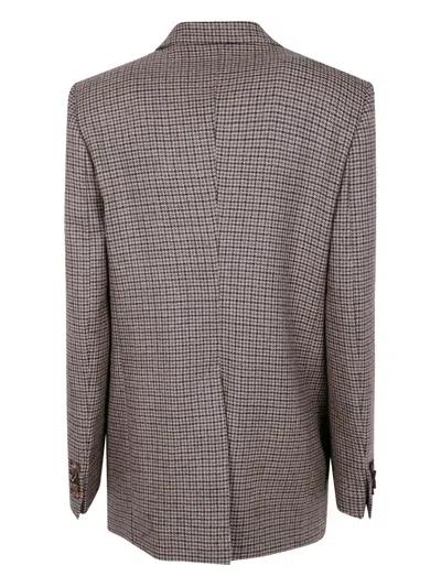 Tagliatore Houndstooth Pattern Tailored Blazer In Multi