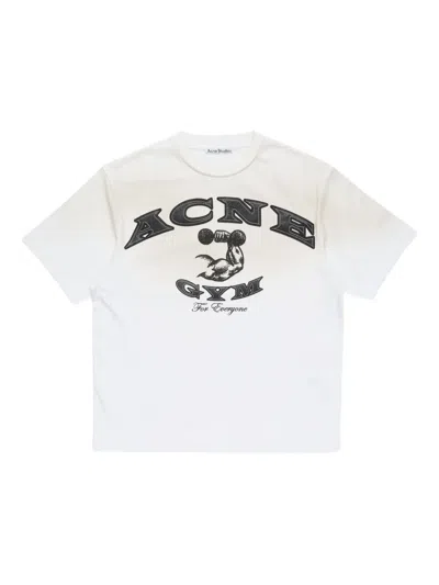 Acne Studios Logo-print T-shirt In White