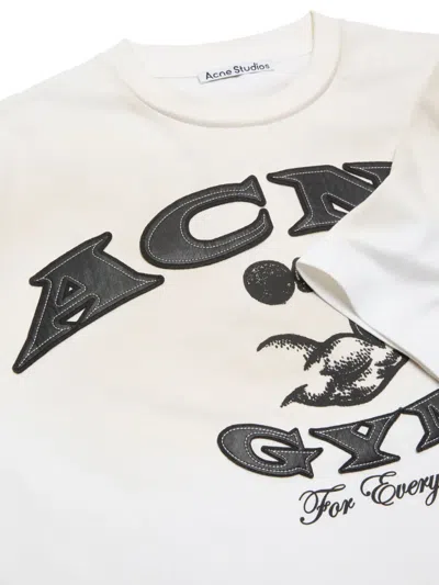 Acne Studios Logo-print T-shirt In White