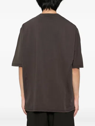 Devoa Cotton T-shirt In Brown