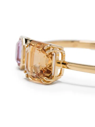 Swarovski Millenia Octagon-cut Gemstone Bracelet In Gold