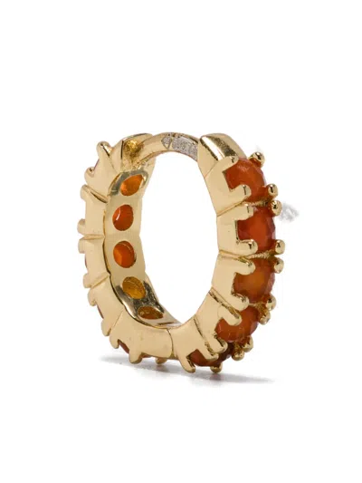 Ryenn's Eyes Carnelian Earrings In Gold