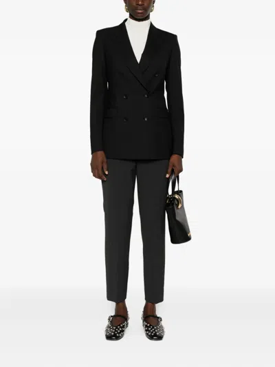 Tagliatore Paris Double-breasted Wool Blazer Clothing In Black