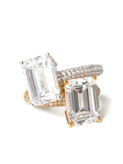 Izabel Display Mega Ring Mit Smaragdschliff In Yellow