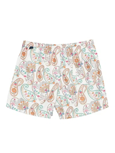 Peninsula Swimwear Casablanca Badeshorts Mit Paisley-print In White