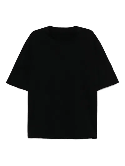 Devoa Cotton T-shirt In Black