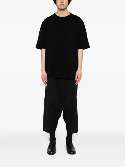 Devoa Cotton T-shirt In Black