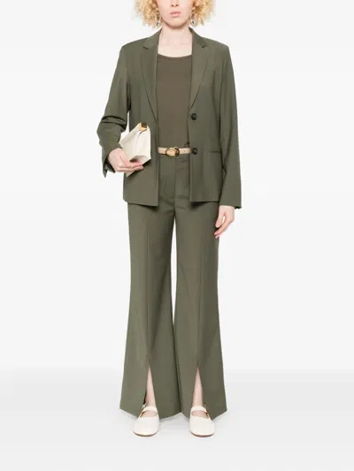 Marc O'polo Button-fastening Notched-lapel Blazer In Green