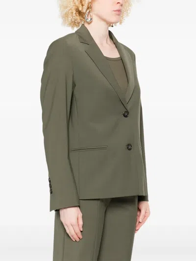 Marc O'polo Button-fastening Notched-lapel Blazer In Green