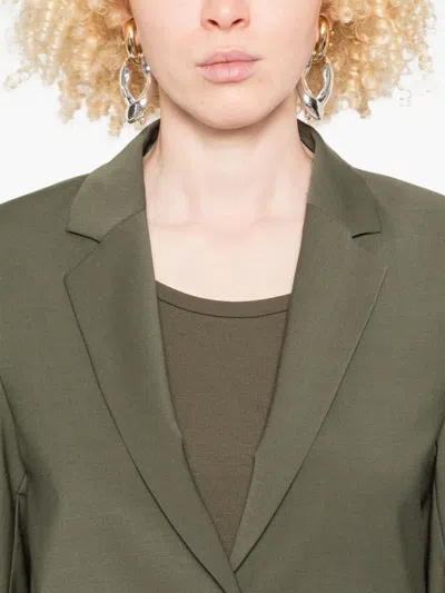 Marc O'polo Button-fastening Notched-lapel Blazer In Green
