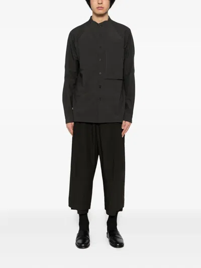Devoa Cotton Trousers In Black