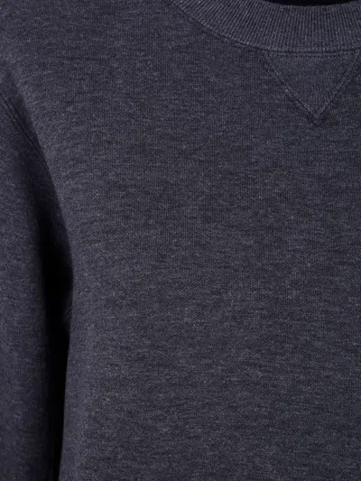 Sacai Kangoroo-pocket Cotton Sweatshirt In Gray