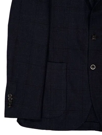 Boglioli Checked Blazer In Blue