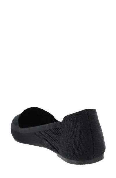 Mia Corrine Knit Flats In Black In Black