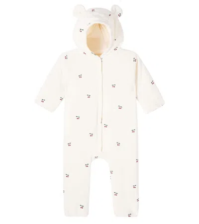 Konges Sløjd Baby Printed Cotton Onesie In Red