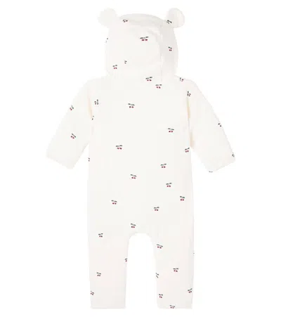 Konges Sløjd Baby Printed Cotton Onesie In Red