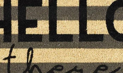 Design Imports Hello There Coir Doormat In Multi