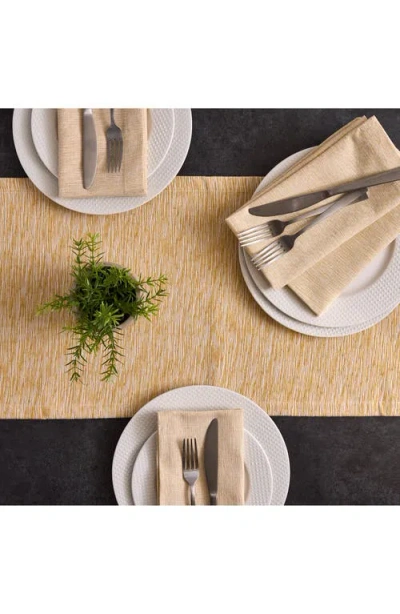Design Imports Dandelion Space Dyed Cotton Table Runner In Neutral
