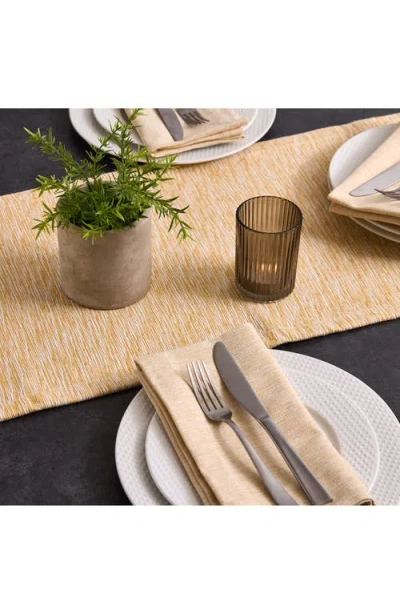 Design Imports Dandelion Space Dyed Cotton Table Runner In Neutral