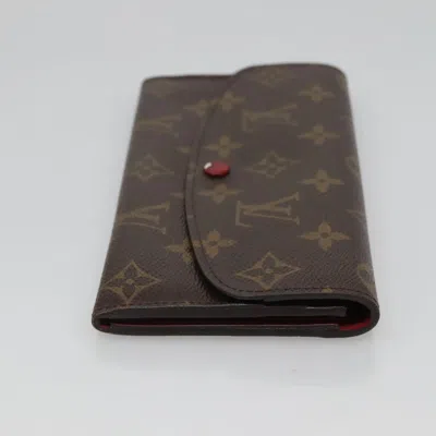 Pre-owned Louis Vuitton Emilie Brown Canvas Wallet  ()