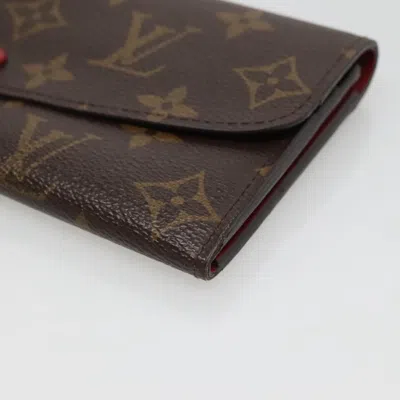 Pre-owned Louis Vuitton Emilie Brown Canvas Wallet  ()