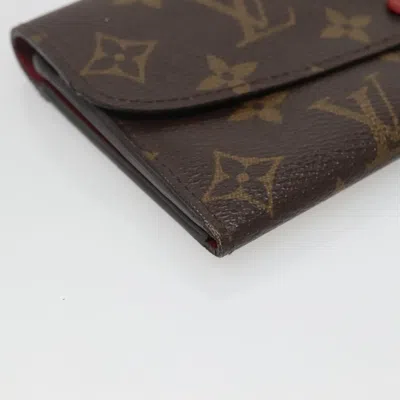 Pre-owned Louis Vuitton Emilie Brown Canvas Wallet  ()