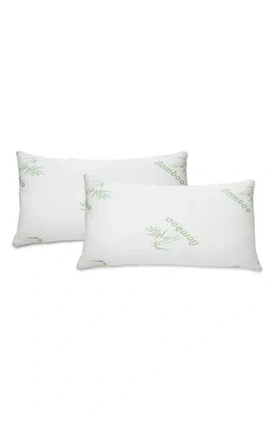 J&v Textiles J And V Textiles 2-pack Memory Foam Pillows In White