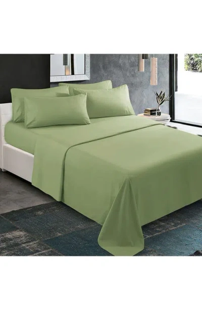 J&v Textiles J And V Textiles 1000 Thread Count Luxe Egyptian Cotton Sheet Set In Green