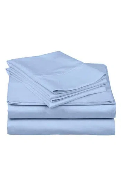 J&v Textiles J And V Textiles 1000 Thread Count Luxe Egyptian Cotton Sheet Set In Blue